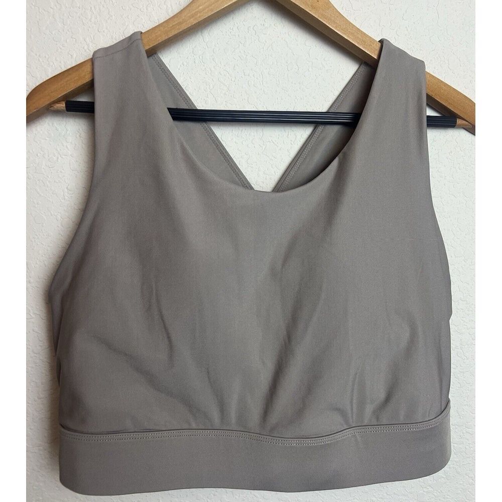Fabletics No-Bounce High Impact High Neck Sports‎ Bra 2X Beige